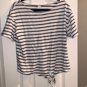 Old navy stripped shirt with front tie